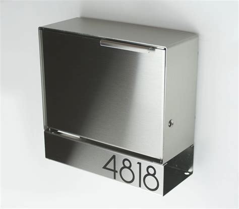 wall mounted stainless steel mailbox